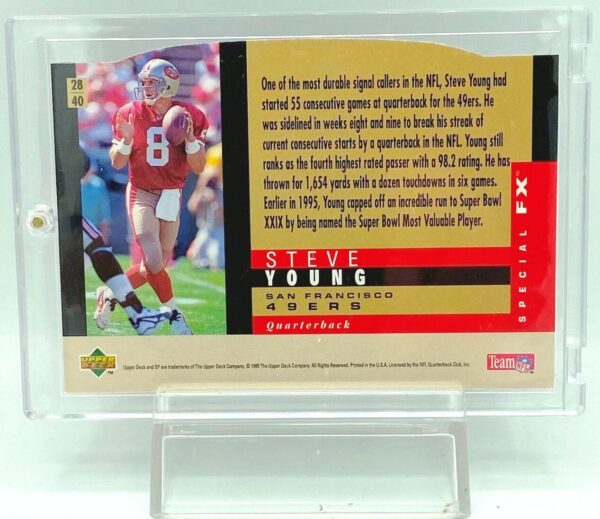 1995 SP Special FX Steve Young #40 (3) 1995 SP Special FX Steve Young #40 (3)