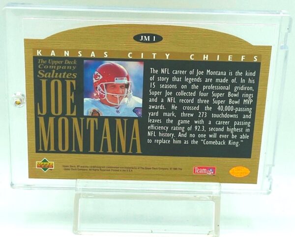 1995 Upper Deck SP Joe Montana #JM1 (3)