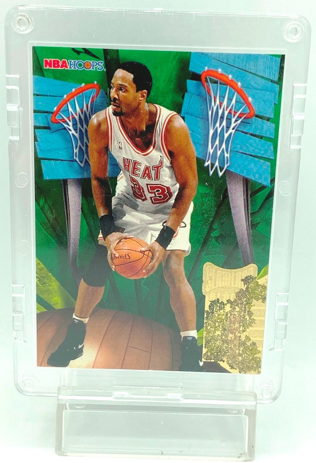 Vintage 1996 NBA Hoops Slamland Blocks Alonzo Mourning Card SL24