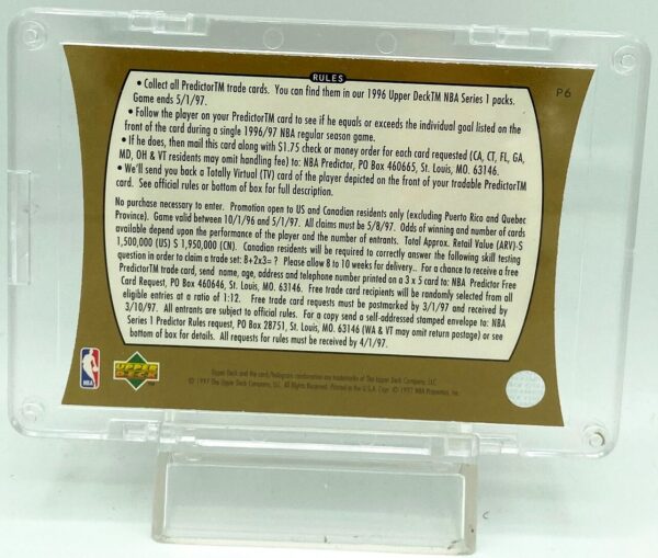 1996 Predictor Reggie Miller #P6 (2)