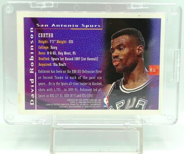 1996 Topps Finest David Robinson #M11 (2)