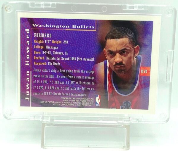 1996 Topps Finest Juwan Howard #M20 (2)