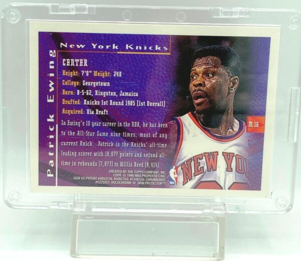 1996 Topps Finest Patrick Ewing #M16 (2) 1996 Topps Finest Patrick Ewing #M16 (2)