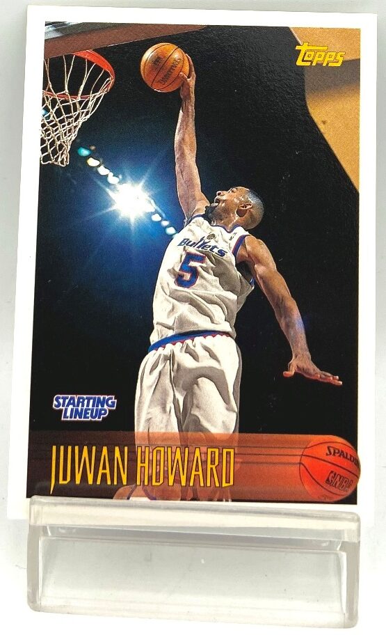 Vintage 1996 Topps SLU Trading Card Juwan Howard NBA 5 Collection ("Washington BulletsStarting