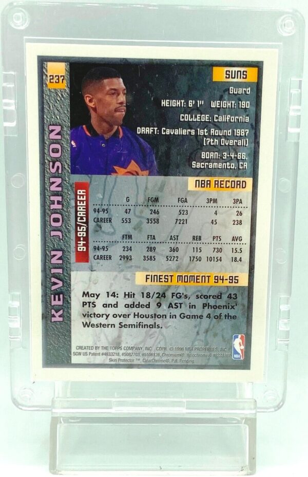 1996 Topps Skin Kevin Johnson #237 (2) 1996 Topps Skin Kevin Johnson #237 (2)