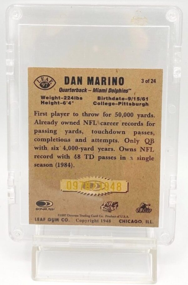 1997 Leaf 1948 Dan Marino #3 (5) 1997 Leaf 1948 Dan Marino #3 (5)