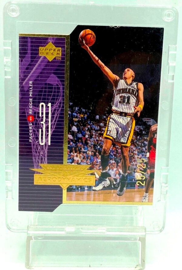 1998 UD Aerodyna Gold Reggie Miller #A18 (1)
