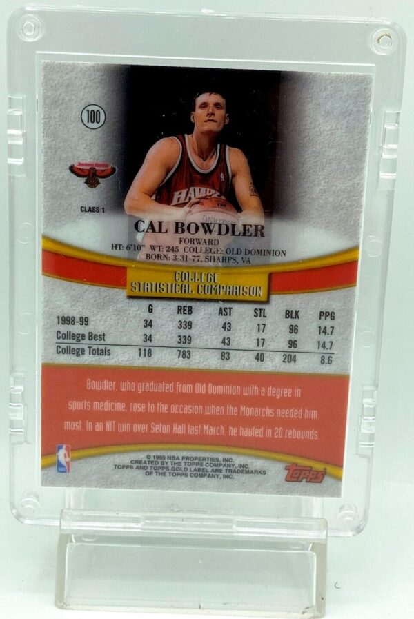 1999 Topps GL Rookie Cal Bowdler #100 (2)