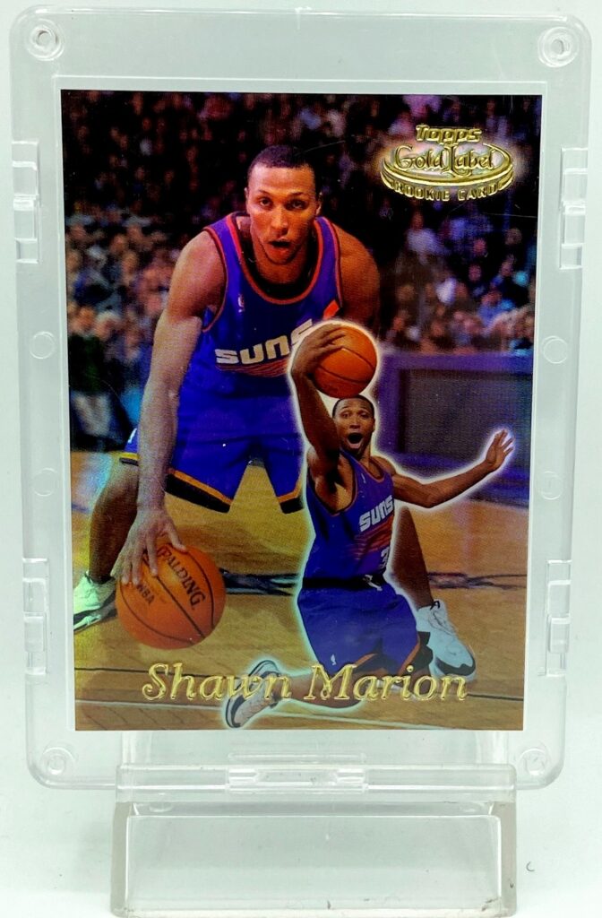Vintage 1999 Topps Gold Label Rookie Card Shawn Marion Refractor Card