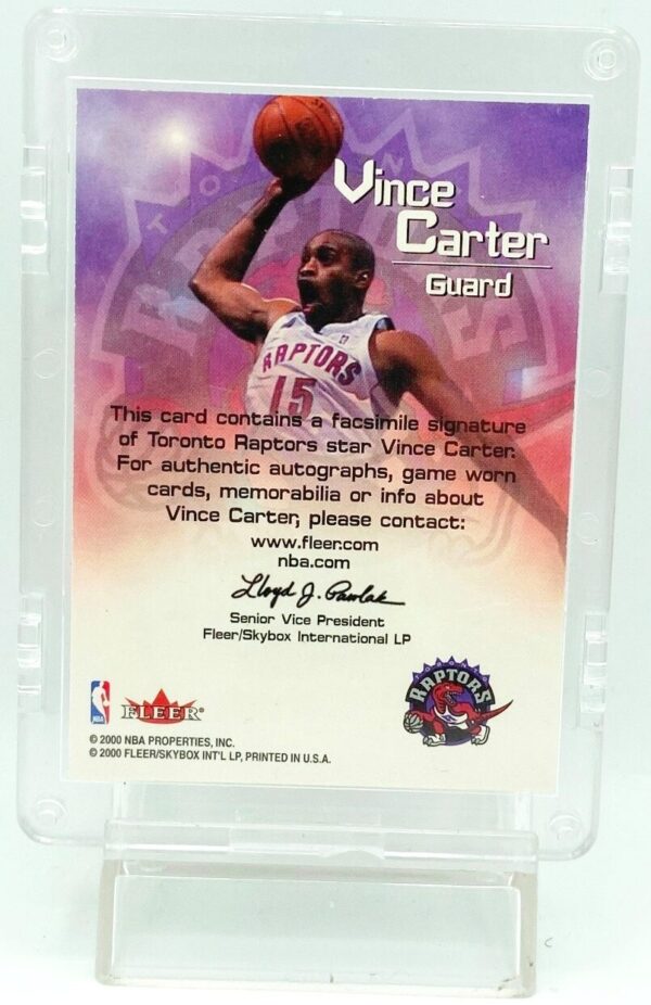 2000 Fleer Vince Carter Facsimile #NNO (2) 2000 Fleer Vince Carter Facsimile #NNO (2)