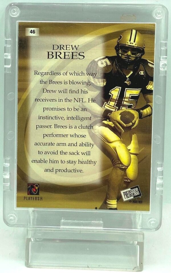 2001 Press Pass RC1 Drew Brees #46 (2)