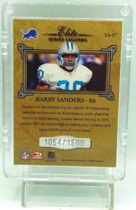 2002 Donruss Barry Sanders ES-17 (2)