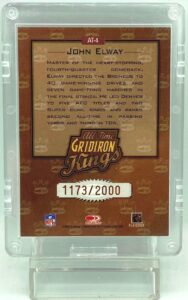 2002 Donruss Gridiron John Elway AT-4 (2)