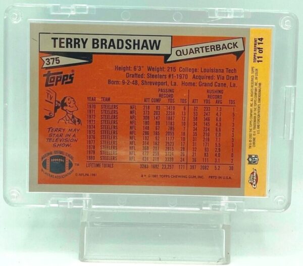 2002 Topps Chrome Reprt Terry Bradshaw 11(2)