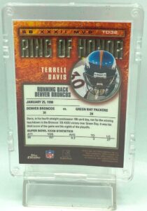 2002 Topps Ring Of Honor Terrell Davis (2)