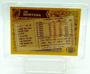 1986 Topps NFL Joe Montana Card #156 (2)