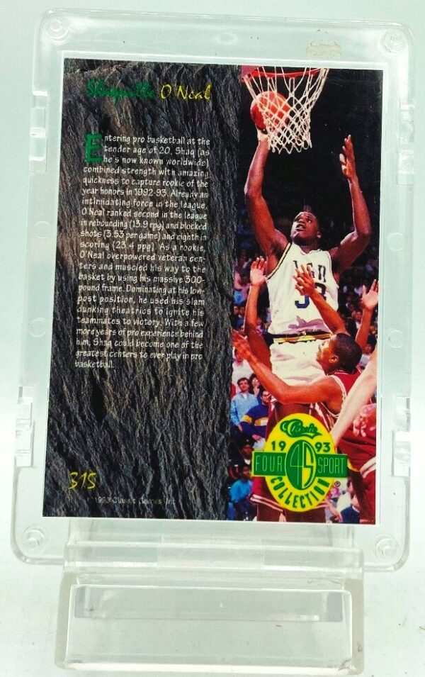 1993 Classic Shaquille O'Neil RC #315 (2) 1993 Classic Shaquille O'Neil RC #315 (2)