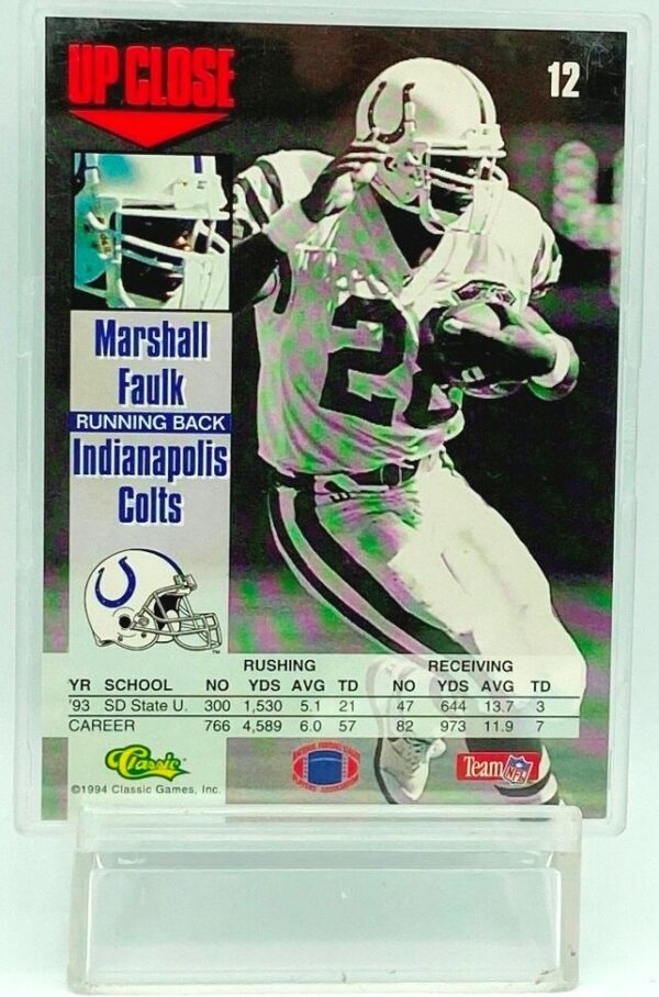 1994 Classic Images Marshall Faulk #12 (2) 1994 Classic Images Marshall Faulk #12 (2)