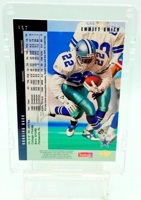 1994 UD Stats-Corrected Emmitt Smith #157-C 1994 UD Stats-Corrected Emmitt Smith #157-C