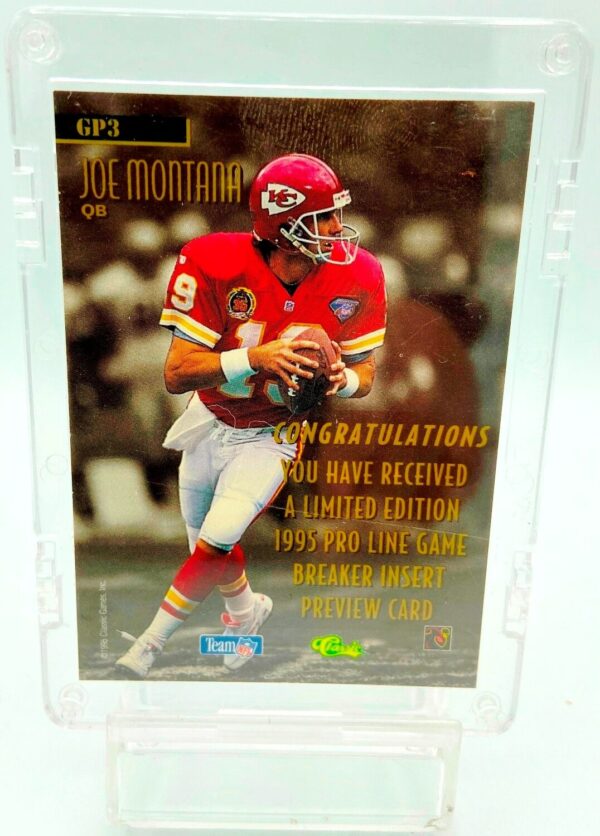 1995 Classic Joe Montana Insert #GP3 (2)