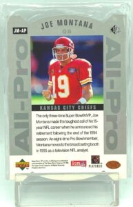 1995 SP All-Pro NFL Joe Montana #JM-AP (2)
