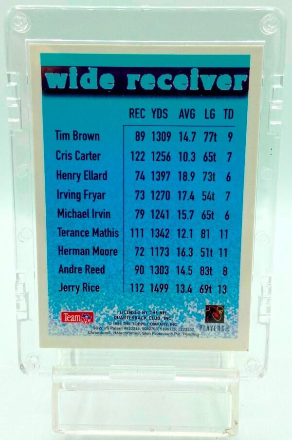 1995 Topps Refractor Michael Irvin WR #5 (2)