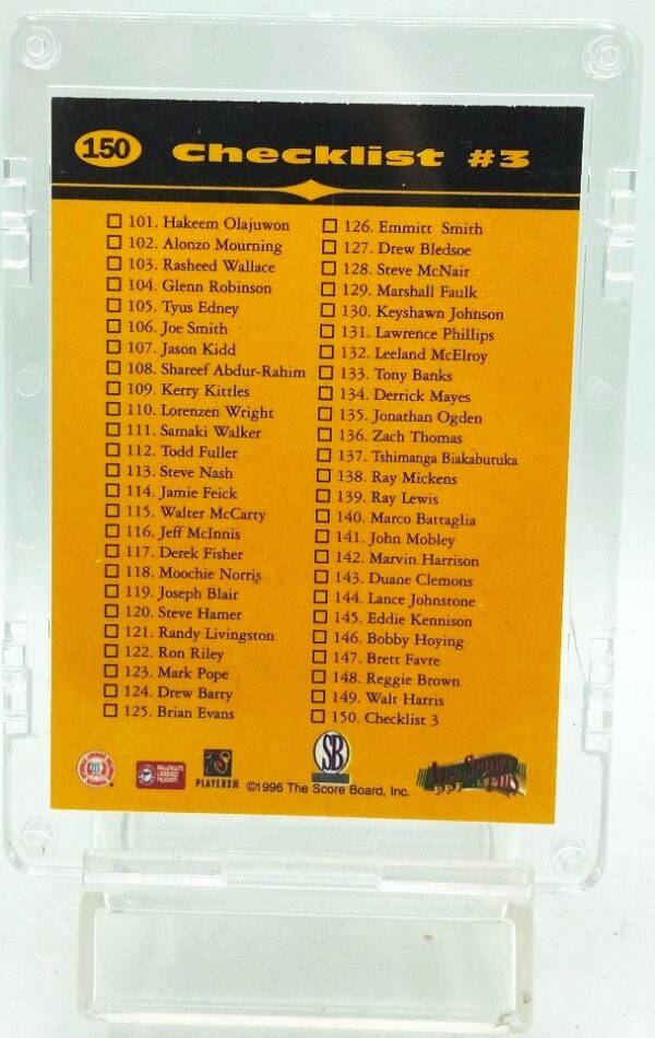 1996 PPE Kobe Bryant RC Checklist #3 (2) 1996 PPE Kobe Bryant RC Checklist #3 (2)