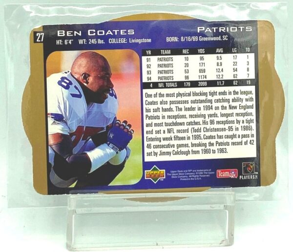 1996 SPx NFL Ben Coates #27 (2) 1996 SPx NFL Ben Coates #27 (2)