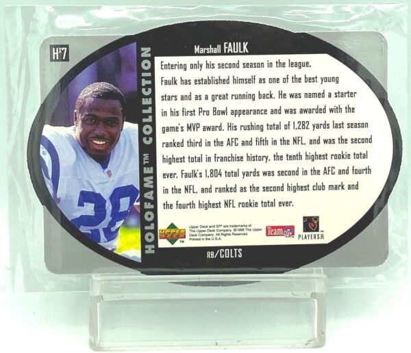 1996 SPx NFL Marshall Faulk #Hx7 (2) 1996 SPx NFL Marshall Faulk #Hx7 (2)