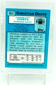 2001 Topps Christian Okoye #363 (2)