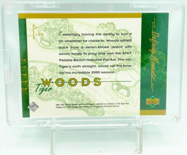 2001 UD Defining Moments Tiger Woods NNO (4) 2001 UD Defining Moments Tiger Woods NNO (4)