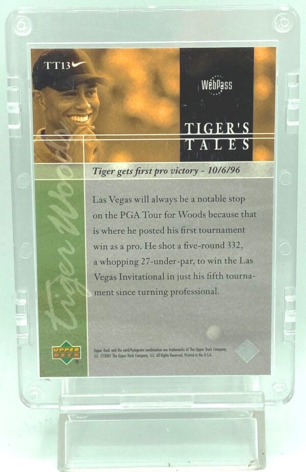 2001 UD Premiere Tiger Woods #TT13 (2) 2001 UD Premiere Tiger Woods #TT13 (2)