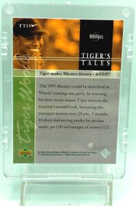 2001 UD Premiere Tiger Woods #TT15 (2)