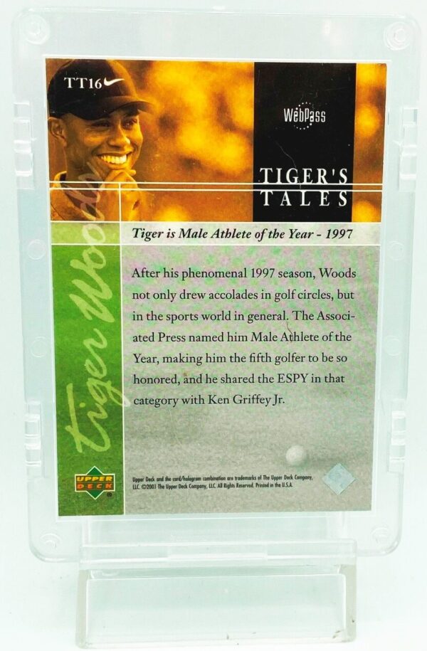 2001 UD Premiere Tiger Woods #TT16 (3)