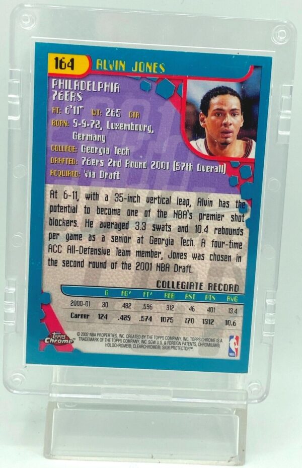2002 Topps Chrome Alvin Jones #164 (2)