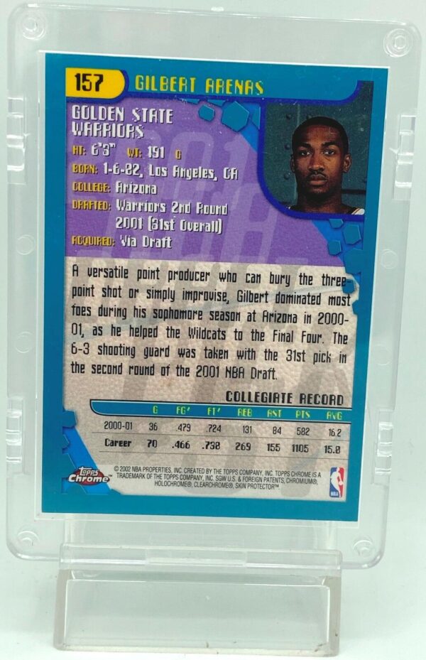 2002 Topps Chrome Gilbert Arenas #157 (2)