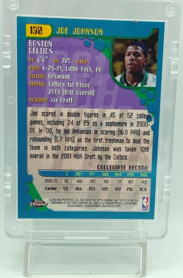 2002 Topps Chrome Joe Johnson #138 (2)