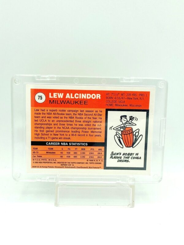 2002 Topps Chrome Lew Alcindor #75 (2)