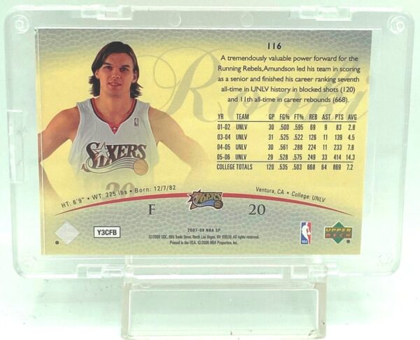 2007 SP Rookie Authentics Louis Amundson #116 (2)