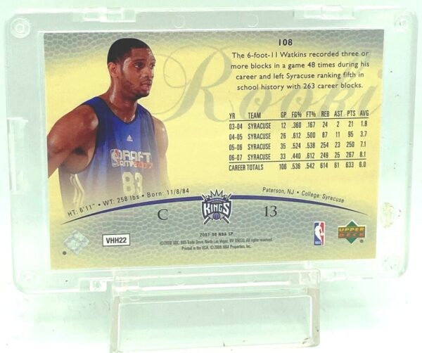 2007 SP Rookie Authentics Darryl Watkins #108 (2) 2007 SP Rookie Authentics Darryl Watkins #108 (2)