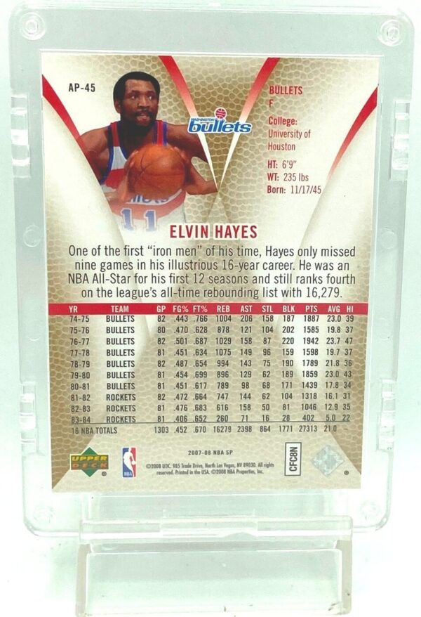 2007 SP Rookie Profiles Elvin Hayes #AP-45 (2)
