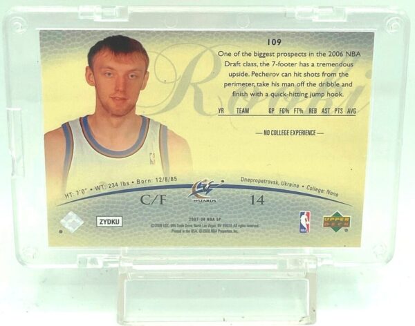2007 SP Rookie Authentics Oleksiy Pecherov #109 (2)