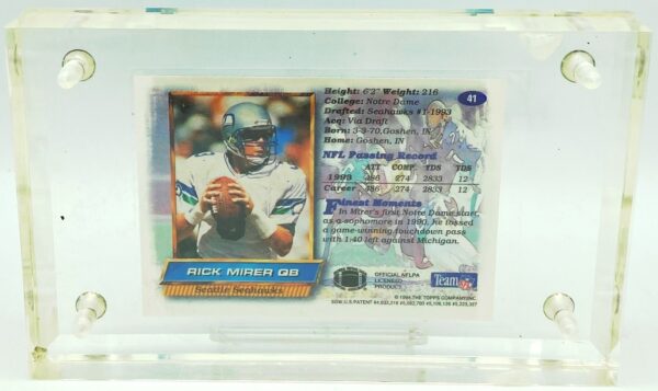 1994 Topps Refractor Rick Mirer 41 (4) 1994 Topps Refractor Rick Mirer 41 (4)