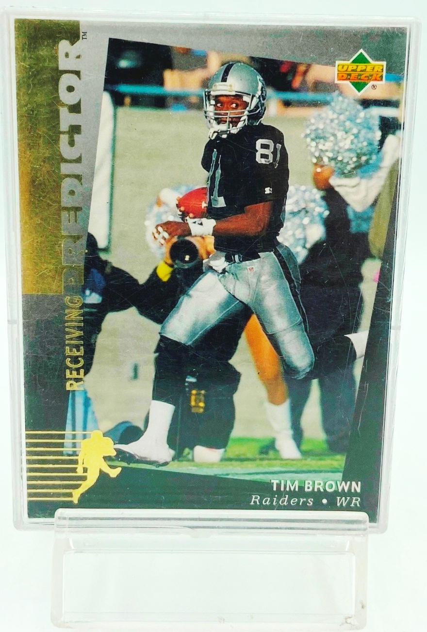 Vintage 1994 Upper Deck Gold NFL Receiving Predictor Series Tim Brown