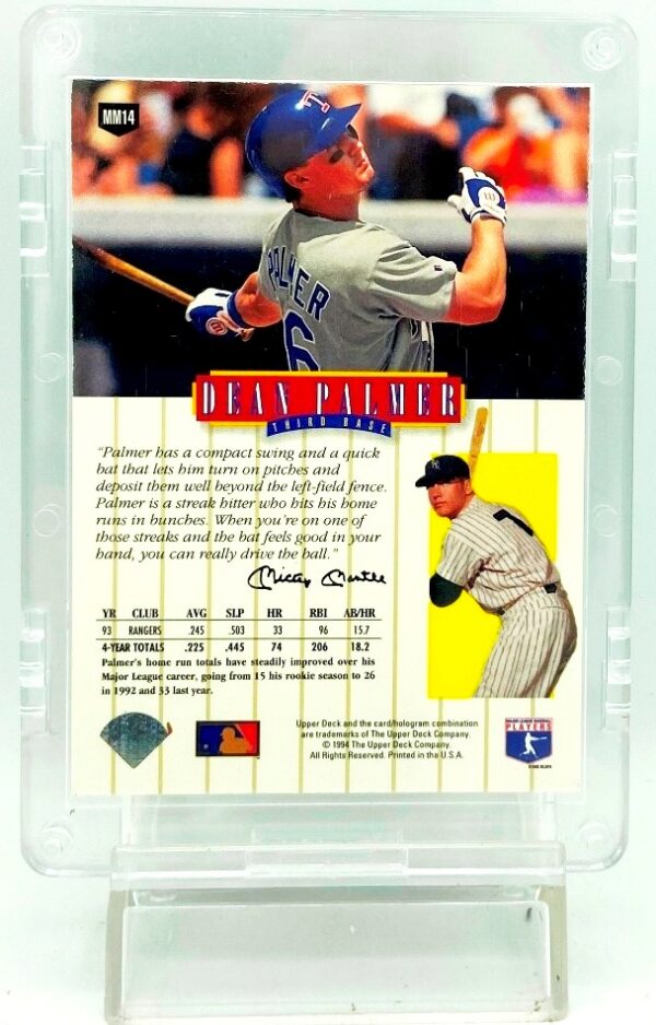 1994 Upper Deck Dean Palmer #MM14 (2)