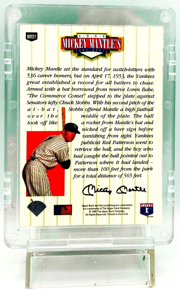 1994 Upper Deck Mickey Mantle #MM21 (2)