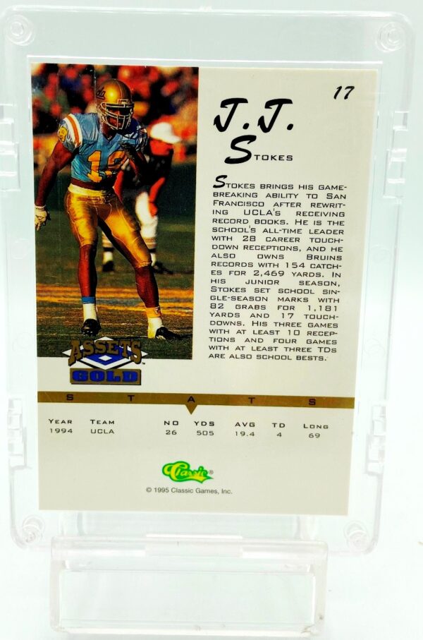 1995 Assets Gold J. J. Stokes Rookie #17 (2) 1995 Assets Gold J. J. Stokes Rookie #17 (2)