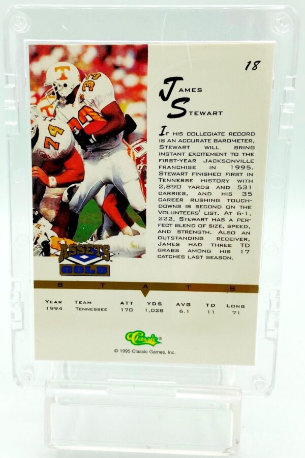 1995 Assets Gold James Stewart RC #18 (3) 1995 Assets Gold James Stewart RC #18 (3)
