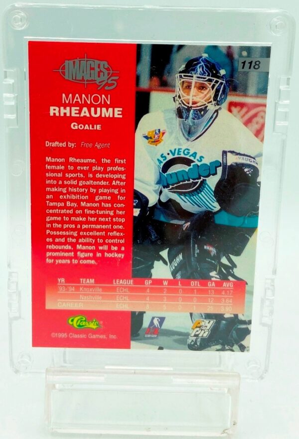 1995 Classic Images Manon Rheaume #118 (2)