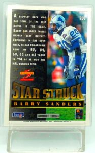 1995 Score Barry Sanders Card #208 (2)
